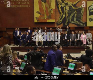 ASAMBLEA ALCALDES LEY GOBIERNOS AUTONOMOS Quito, martedì 7 maggio 2024 la Plenaria dell'Assemblea ha ricevuto i sindaci e i prefetti del paese, in commissione generale, prima del trattamento del secondo dibattito della legge dell'Assemblea dei governi autonomi Henry Kronfle, per ricevere risorse dirette, al Palazzo legislativo foto Rolando Enriquez API Quito Pichincha Ecuador POL ASAMBLEA ALCALDES LEY GOBIERNOS AUTONOMOS fa69798a4076a93b619d66c4afd34c Copyright: xROLANDOxENRIQUEZx Foto Stock