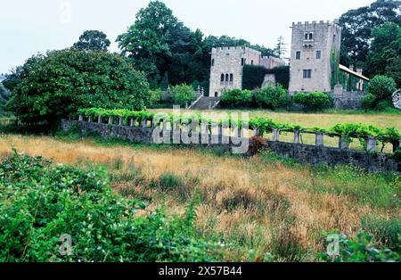 Pazo de Meiras. Meiras. La Coruña provincia. La Galizia. Spagna Foto Stock