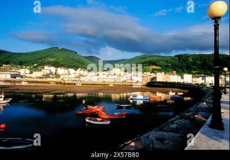 Fiume Landro, Ría (estuario) de Viveiro. Viveiro. Lugo Foto Stock