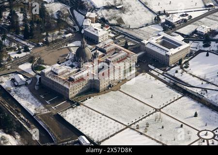 Neve, Santuario di Loiola, Azpeitia. Guipuzcoa, Paesi Baschi Foto Stock