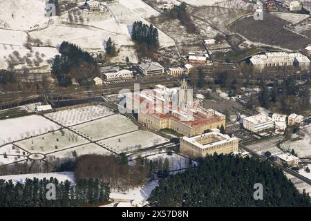 Neve, Santuario di Loiola, Azpeitia. Guipuzcoa, Paesi Baschi Foto Stock