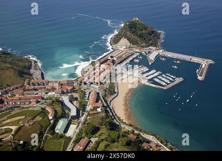 Getaria, Guipuzcoa, Paesi Baschi Foto Stock