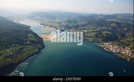 Riserva della Biosfera di Urdaibai, Mundaka, Biscaglia, Paesi Baschi Foto Stock