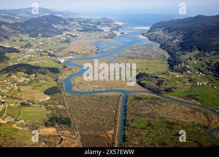 Riserva della Biosfera di Urdaibai, Biscaglia, Paesi Baschi Foto Stock