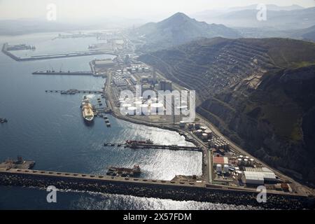 Punta Lucero, porto di Bilbao, Biscaglia, Paesi Baschi Foto Stock