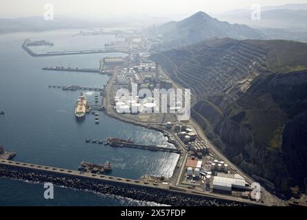 Punta Lucero, porto di Bilbao, Biscaglia, Paesi Baschi Foto Stock