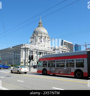 San Francisco City Hall, sede del governo della città e della contea di San Francisco, California. Foto Stock
