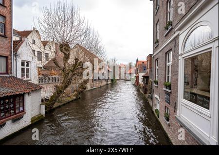 Mariabrug a Bruges, Belgio Foto Stock