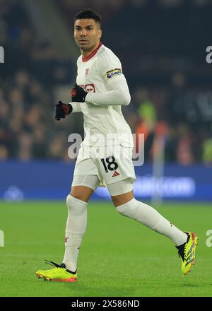 Londra, Regno Unito. 6 maggio 2024. Casemiro del Manchester United durante la partita di Premier League al Selhurst Park di Londra. Il credito per immagini dovrebbe essere: Paul Terry/Sportimage Credit: Sportimage Ltd/Alamy Live News Foto Stock