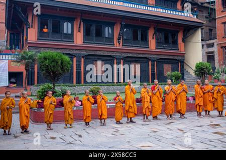 Monaco buddista Foto Stock