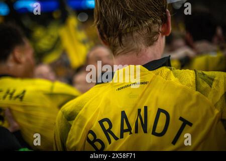 Parigi, Francia. 7th mai 2024. Giubilo finale: Julian Brandt (BVB) Paris Saint-Germain - Borussia Dortmund 07.05.2024 crediti: Moritz Muller/Alamy Live News Foto Stock