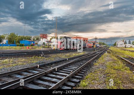 Sortavala, Carelia, Russia - 8 luglio 2023: Stazione ferroviaria di Sortavala (Serdobol). Repubblica di Carelia. Russia Foto Stock