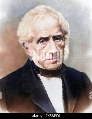 Manzoni, Alessandro, 7.3.1785 - 22.5,1873, autore/scrittore italiano (poeta), ritratto, foto, DIRITTI-AGGIUNTIVI-CLEARANCE-INFO-NOT-AVAILABLE Foto Stock