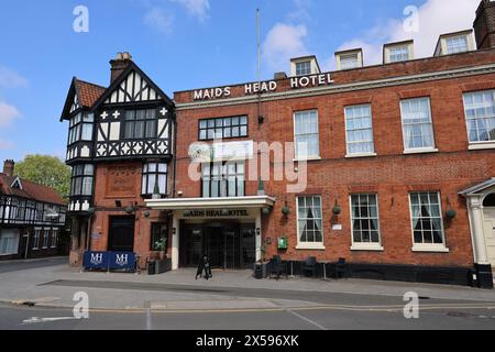 Maids Head Hotel, Tombland, Norwich, Norfolk, Inghilterra, REGNO UNITO Foto Stock