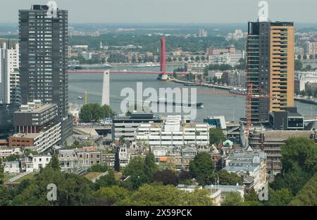 Porto, Nieuwe Maas river, Rotterdam, Paesi Bassi Foto Stock