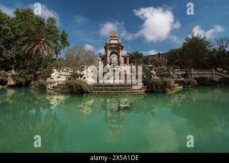 Cascada Monumental, Parco della Ciutadella, Barcellona, Spagna - maggio 2024 Foto Stock