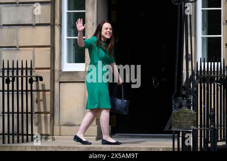 Edimburgo Scozia, Regno Unito 08 maggio 2024. Kate Forbes arriva a Bute House prima dell'annuncio del nuovo governo scozzese. . credito sst/alamy notizie in diretta Foto Stock