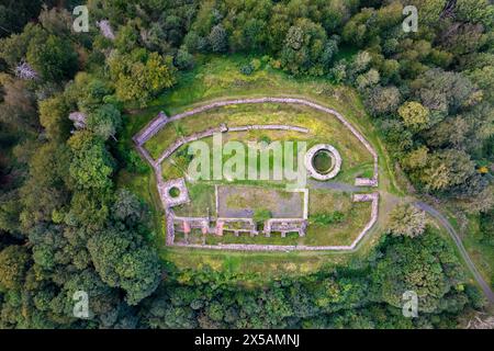 Drone di Osterburg nel Rhön Foto Stock
