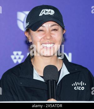 Goyang, Corea del Sud. 8 maggio 2024. Danielle Kang degli U.S.A, conferenza stampa per i media del Ladies Europian Tour (LET) Aramco Team Series 2024 a New Korea C.. C a Goyang, a nord di Seul, Corea del Sud l'8 maggio 2024. (Foto di: Lee Young-ho/Sipa USA) credito: SIPA USA/Alamy Live News Foto Stock