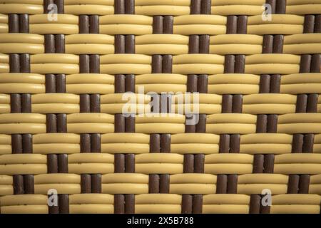 Texture fotografica della sedia in vimini, texture della sedia in vimini Foto Stock