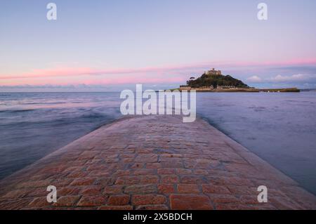 Alba, St Michaels, Mount Cornwall Foto Stock