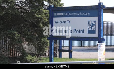 Hanlans Point sulle Toronto Islands - TORONTO, CANADA - 15 APRILE 2024 Foto Stock