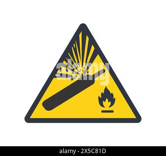 Simbolo cilindri pressurizzati Illustrazione Vettoriale