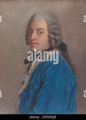 Conte Francesco Algarotti, 1745 anni, pastello su pergamena Jean-Étienne Liotard Foto Stock