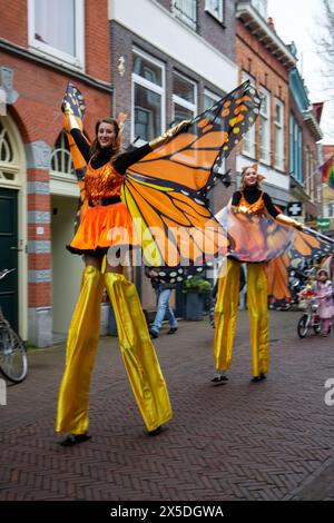 Bloemencorso Haarlem 2024. Il Bloemencorso del Bollenstreek è il più grande festival primaverile dei Paesi Bassi. Foto Stock