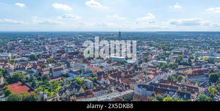 Augusta dall'alto, vista della città nord-orientale intorno a Luginsland Foto Stock