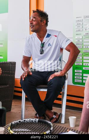 Antalya, Turchia, 9 maggio 2024. Il capitano della squadra francese Yannick Noah durante la Coppa del mondo a squadre di Tennis Wheelchair 2024. Crediti fotografici: Frank Molter/Alamy Live news Foto Stock