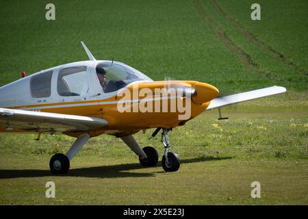 Un aereo leggero Beagle Pup alla Fiera Popham Microlight nel maggio 2024 nell'Hampshire, in Inghilterra Foto Stock