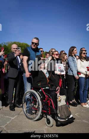 2024-05-09, Berlino, das Sowjetische Ehrenmal a Treptow. Gedenken an das Ende des 2. Weltkrieg vor 79 Jahren. *** 2024 05 09,Berlino,il memoriale sovietico a Treptow che commemora la fine della seconda guerra mondiale 79 anni fa Foto Stock