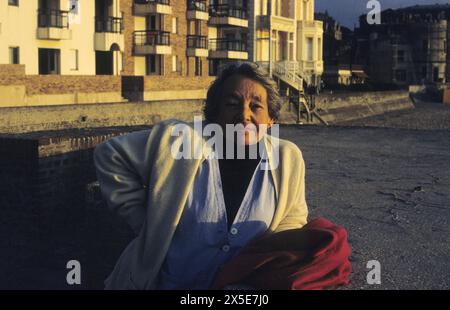 Marguerite DURAS - Data : 19850801 ©John Foley/Opale.Photo Foto Stock