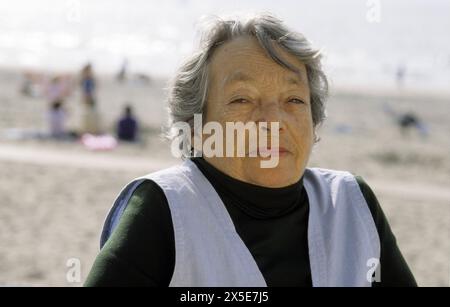 Marguerite DURAS - Data : 19850801 ©John Foley/Opale.Photo Foto Stock