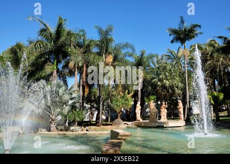 Giardino botanico Molino de Inca. Torremolinos, Spagna meridionale. Foto Stock