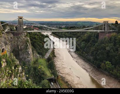 Ponte sospeso di Clifton sulla Rver Avon, Bristol, Inghilterra Foto Stock