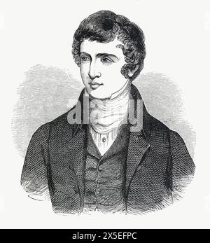 Ritratto di Edward George Geoffrey Smith-Stanley, XIV conte di Derby. Politico britannico che ha servito tre volte come primo ministro del Regno Unito. Illustrazione tratta dalla storia dell'Inghilterra di Cassell, vol VII. New Edition pubblicato Circ 1873-5. Foto Stock