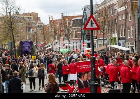 Bloemencorso Haarlem 2024. Il Bloemencorso del Bollenstreek è il più grande festival primaverile dei Paesi Bassi. Foto Stock