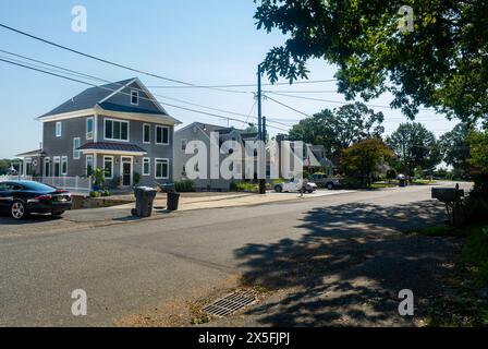 Brick Township, New Jersey, Stati Uniti, sobborgo New york estate, Single Family American Houses, Jersey Shore Scenics, Street Scenes usa Houses Streets Foto Stock
