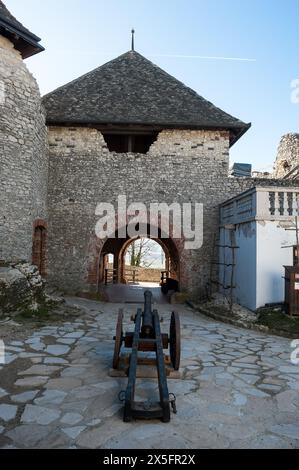 Castello di Sümeg, Sümeg, contea di Veszprém, Ungheria Foto Stock
