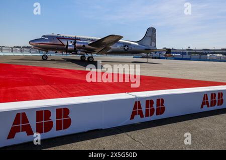 Illustrazione Bretzels durante l'ePrix di Berlino 2024, 7° incontro del Campionato del mondo ABB FIA Formula e 2023-24, sul circuito di Tempelhof Airport Street dal 10 al 12 maggio 2024 a Berlino, Germania Foto Stock