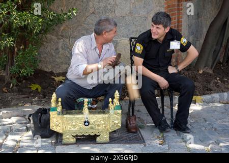 I turchi al lavoro, Istanbul, Türkiye, Turchia Foto Stock