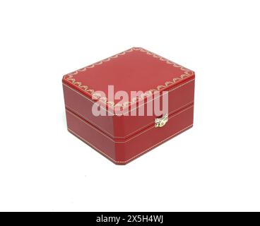 elegante ed elegante scatola rossa per regali Foto Stock