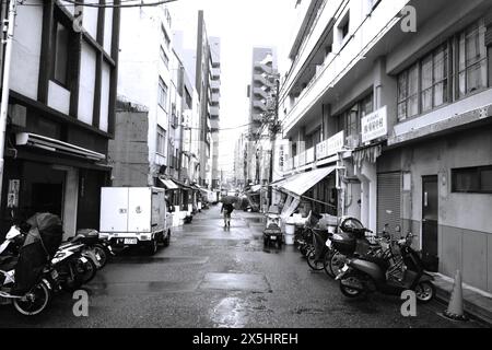 Hiroshima Japan Streets Street People Place holly Sight arte arte storia antichi santuari immagini del tempo locale placche estive dio Foto Stock