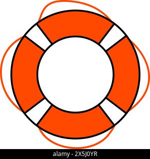 Simbolo dell'icona Lifebuoy. Illustrazione vettoriale Illustrazione Vettoriale