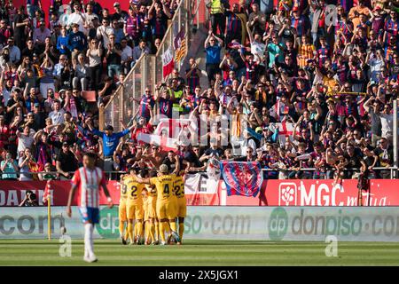 Girona, Spagna, 4 maggio 2024. Spagnolo LaLiga EA Sports: Girona FC vs FC Barcelona. Crediti: Joan G/Alamy Live News Foto Stock