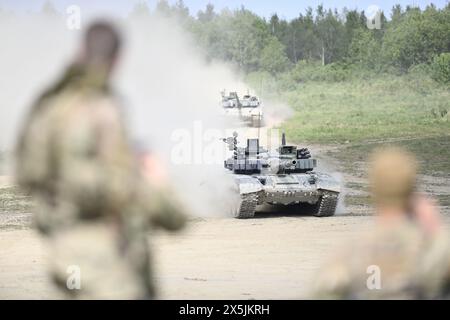 Libava, Repubblica Ceca. 10 maggio 2024. Risposta immediata 2024 esercitazione alleata nei campi di addestramento militare di Libava, regione di Olomouc, Repubblica Ceca, 10 maggio 2024. Crediti: Dalibor Gluck/CTK Photo/Alamy Live News Foto Stock