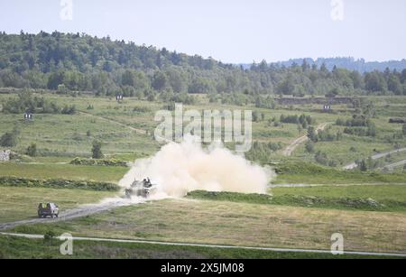 Libava, Repubblica Ceca. 10 maggio 2024. Risposta immediata 2024 esercitazione alleata nei campi di addestramento militare di Libava, regione di Olomouc, Repubblica Ceca, 10 maggio 2024. Crediti: Dalibor Gluck/CTK Photo/Alamy Live News Foto Stock