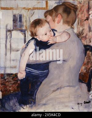 Dipinto dell'artista americana Mary Cassatt (1844-1926) madre e bambino (1884-1894) Foto Stock